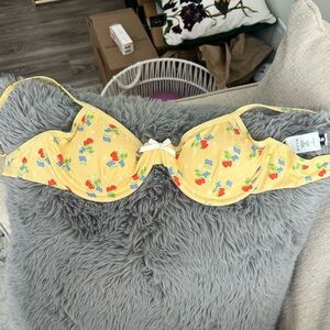 Dippin' Daisy's Yellow Floral Bikini Top